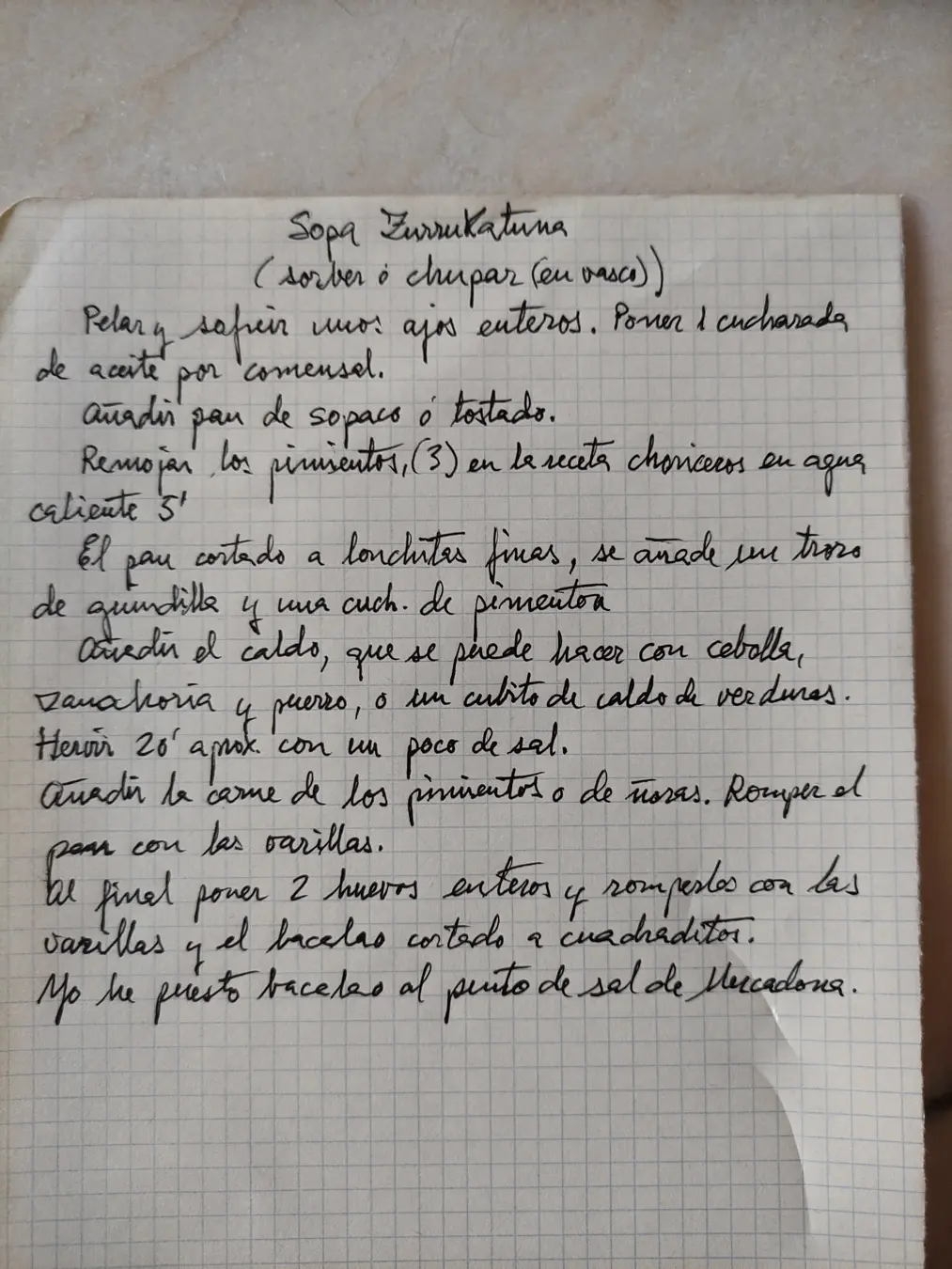 zurrukutuna recipe